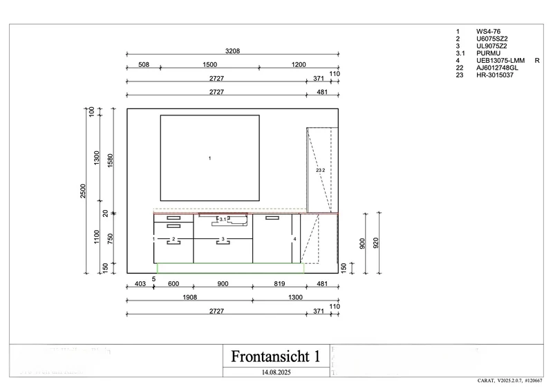 Einbauküche NX240 Platte Marmor Gold Matt Nussbaum Natur Schichtstoff K492F SensiQ Mokkabraun Inklusive E-Geräte