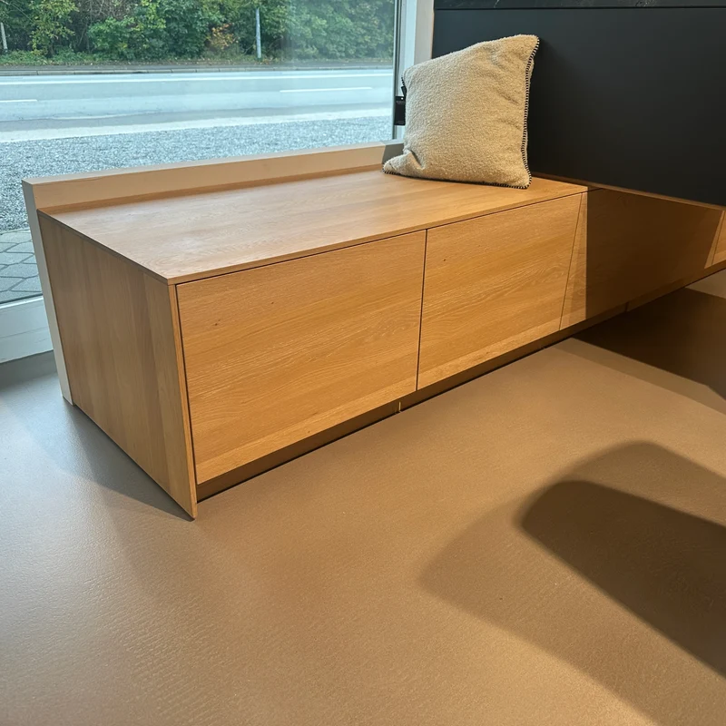 Küche Eiche Weiß Geölt Und Glas Schwarz Matt