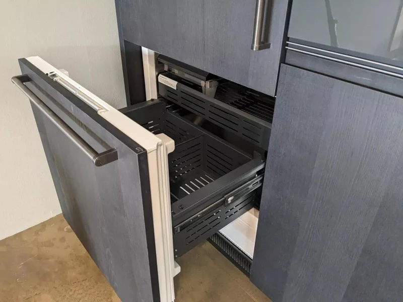 Küche Arclinea Convivium Holz Edelstahl NTF Black ASH Schwarz