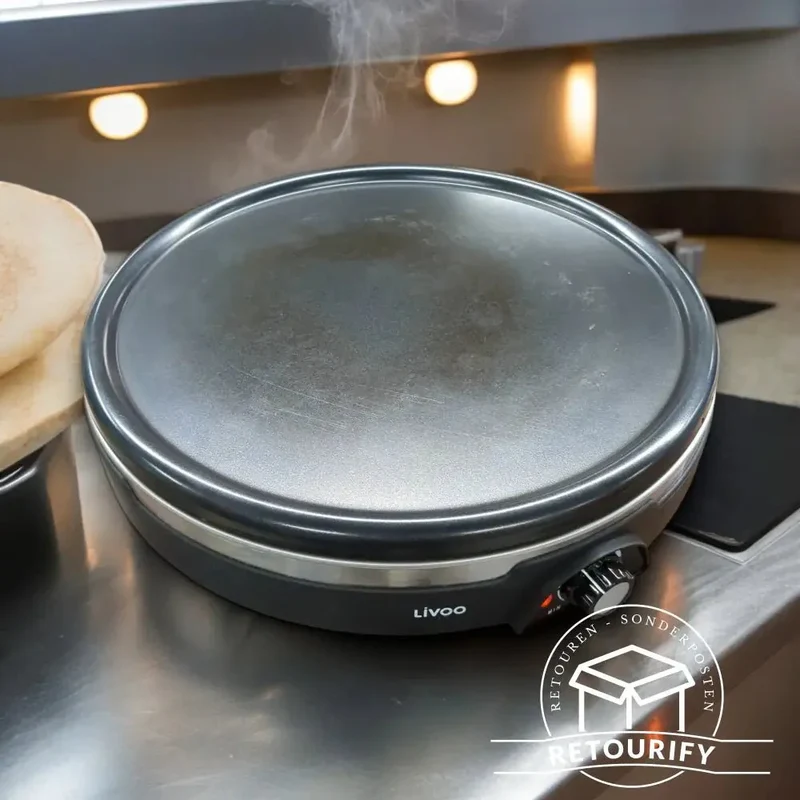 Livoo Crepesmaker Crepesmaschine / 38 cm Antihaftplatte // Gebraucht - gut