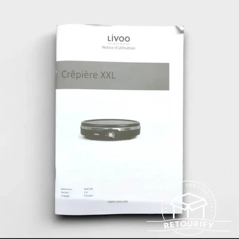 Livoo Crepesmaker Crepesmaschine / 38 cm Antihaftplatte // Gebraucht - gut