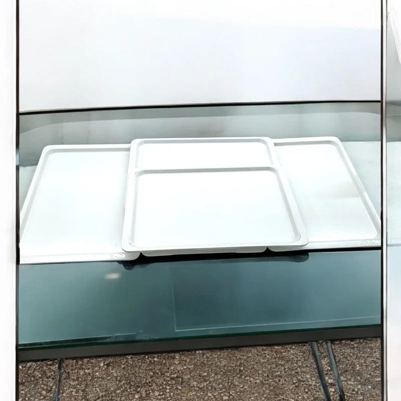 5-er Set Poly Classic Gastro Tablett 53 x 37 cm mit Stabelbox // Gebraucht