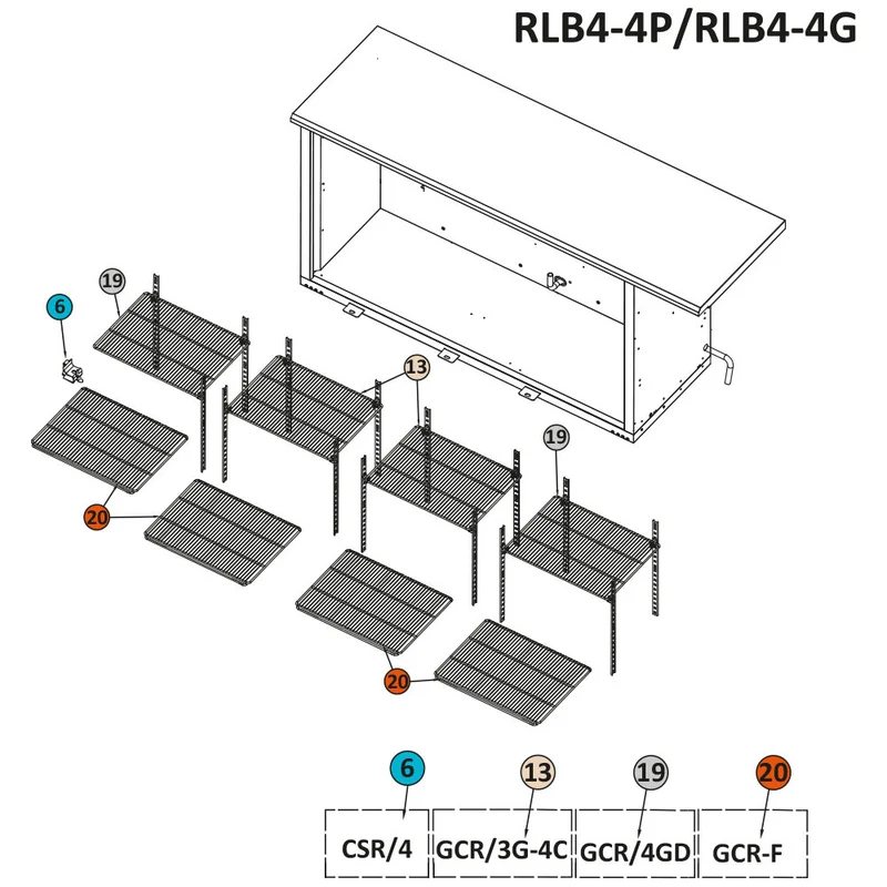 Verchromter Boden Grill RLB… - GCR-F