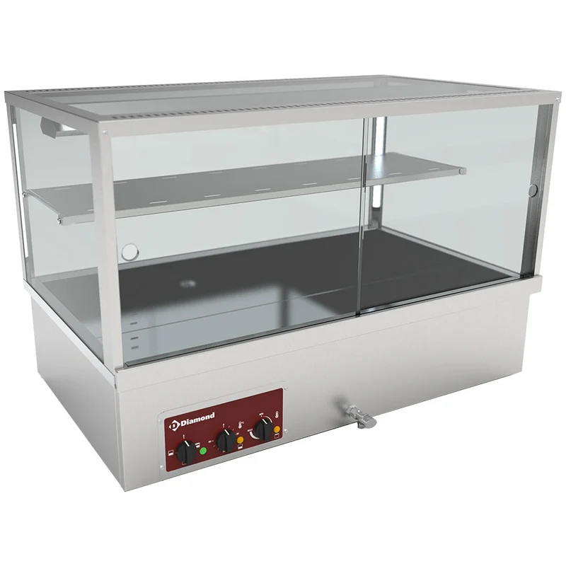 Wärmevitrine, Bain-Marie, 3 GN 1/1 Panorama - VBE-311/N
