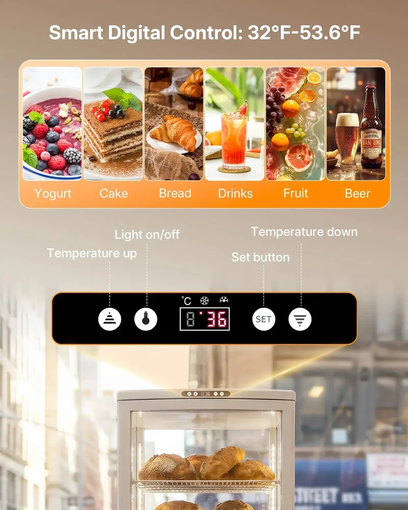 10 Kubikfuß / 280 Liter Kühlvitrine für Bäckereien (CD100)