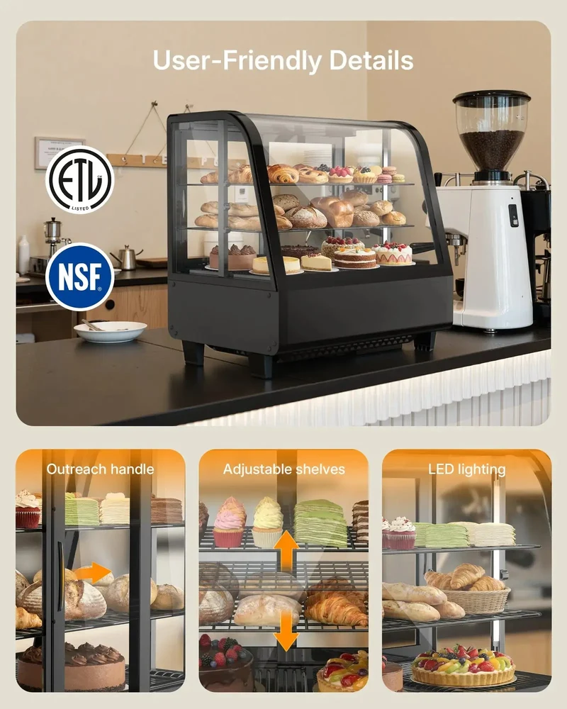 3.5 Kubikfuß Kühlvitrine für Bäckereien (CD35)