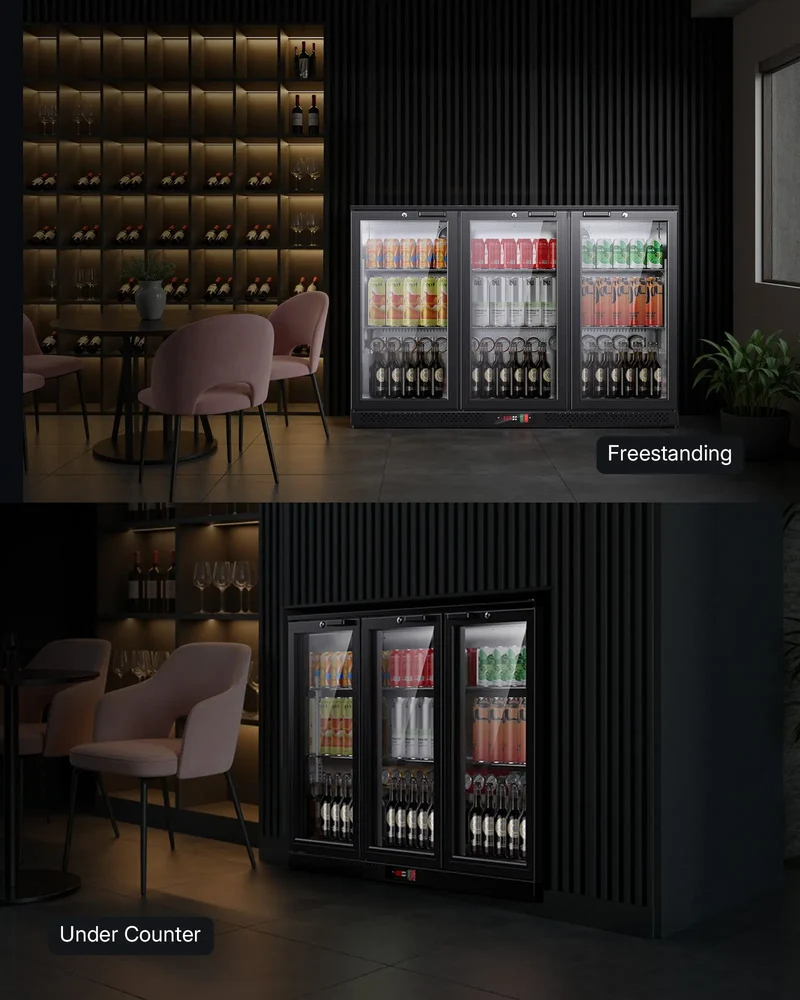 11.4 Kubikfuß (ca. 207 Liter) Gewerbe-Unterbau-Getränkekühlschrank BB114