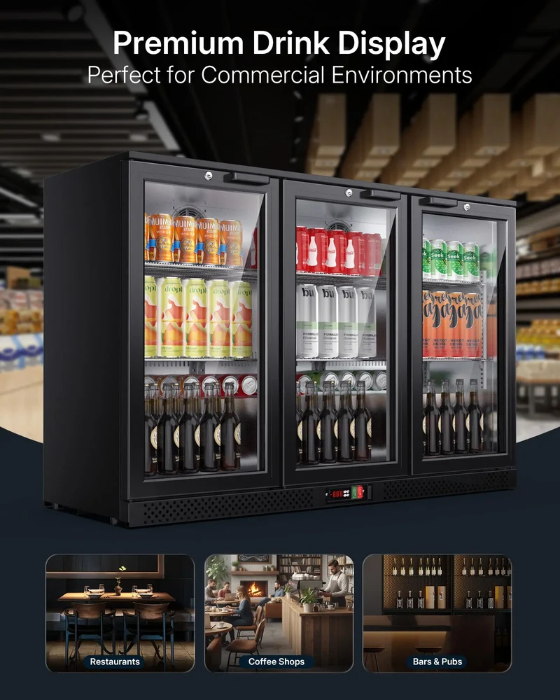 11.4 Kubikfuß (ca. 207 Liter) Gewerbe-Unterbau-Getränkekühlschrank BB114