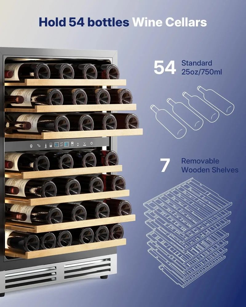 Weinkühlschrank für 54 Flaschen W54
