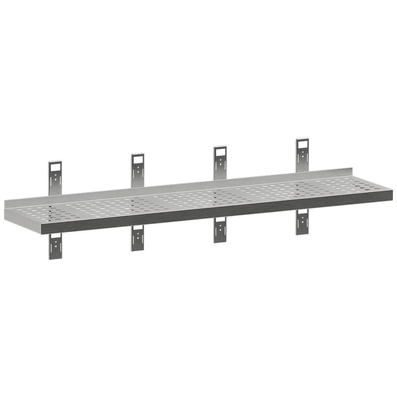 Perforiertes Wandregal mit 4 Konsolen und 4 Wandschienen - G183-SE3