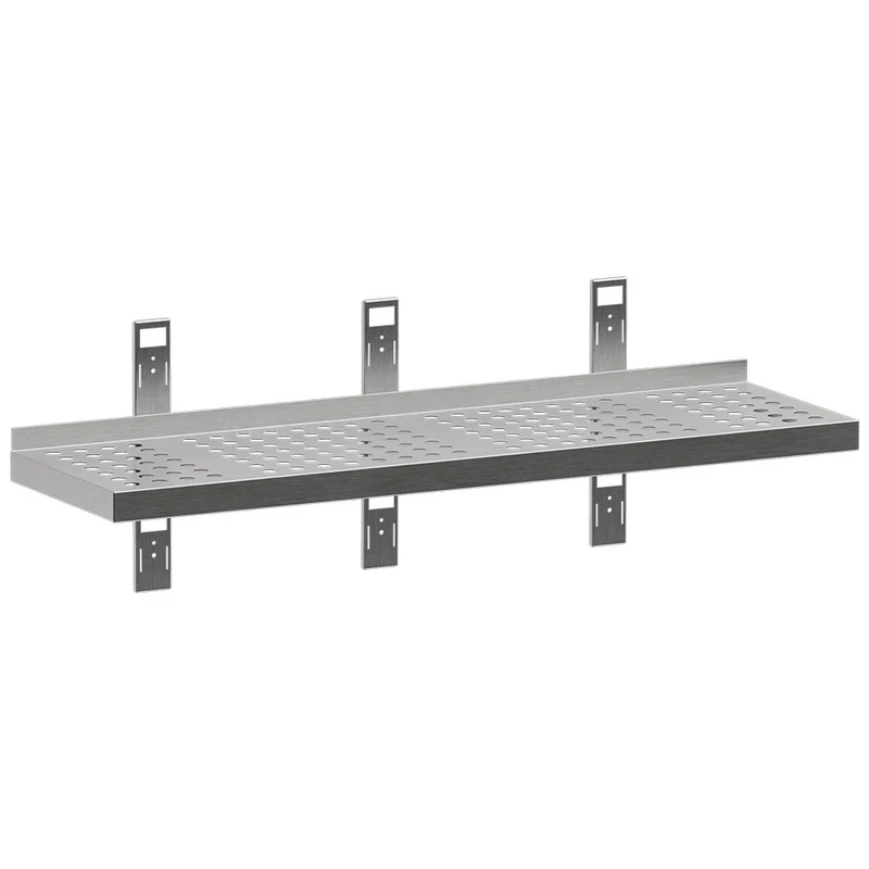 Perforiertes Wandregal mit 3 Konsolen und 3 Wandschienen - G163-SE3