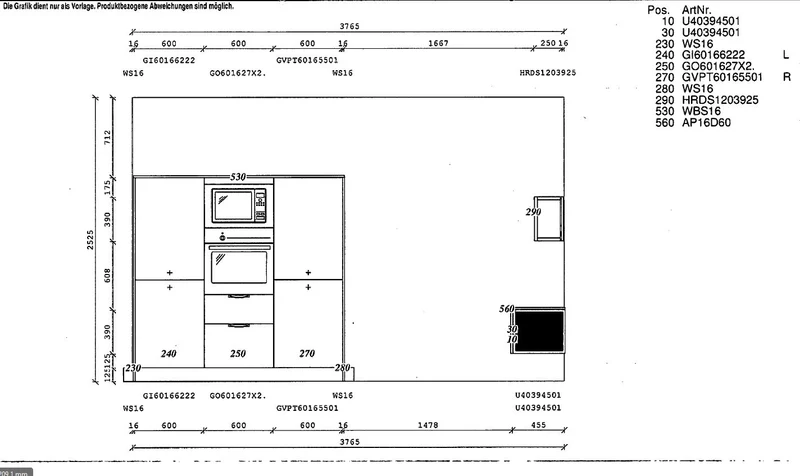 Einbauküche Resopal Pro XL 31011 Anthrazit