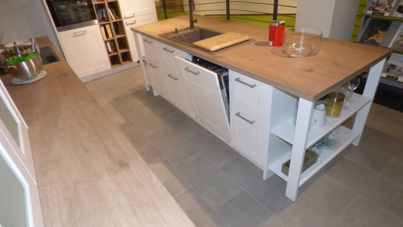 Küche 3630 Holz Weiß
