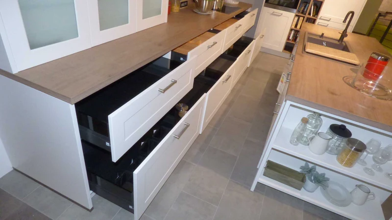 Küche 3630 Holz Weiß