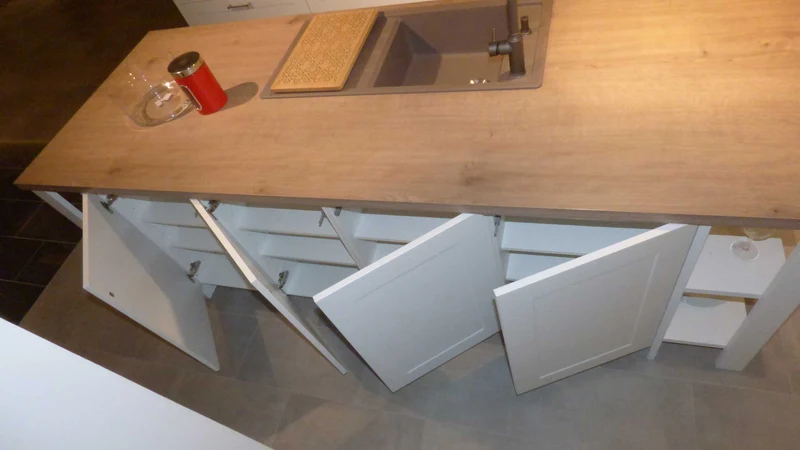 Küche 3630 Holz Weiß