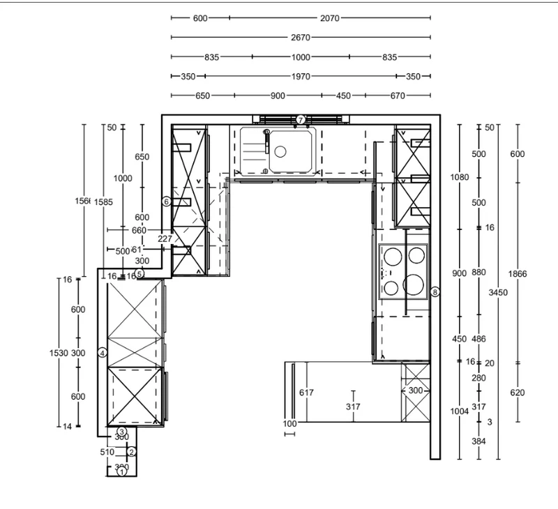 Küche Easytouch Lacklaminat Taupegrau