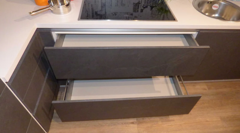 Einbauküche Stone Art Grau