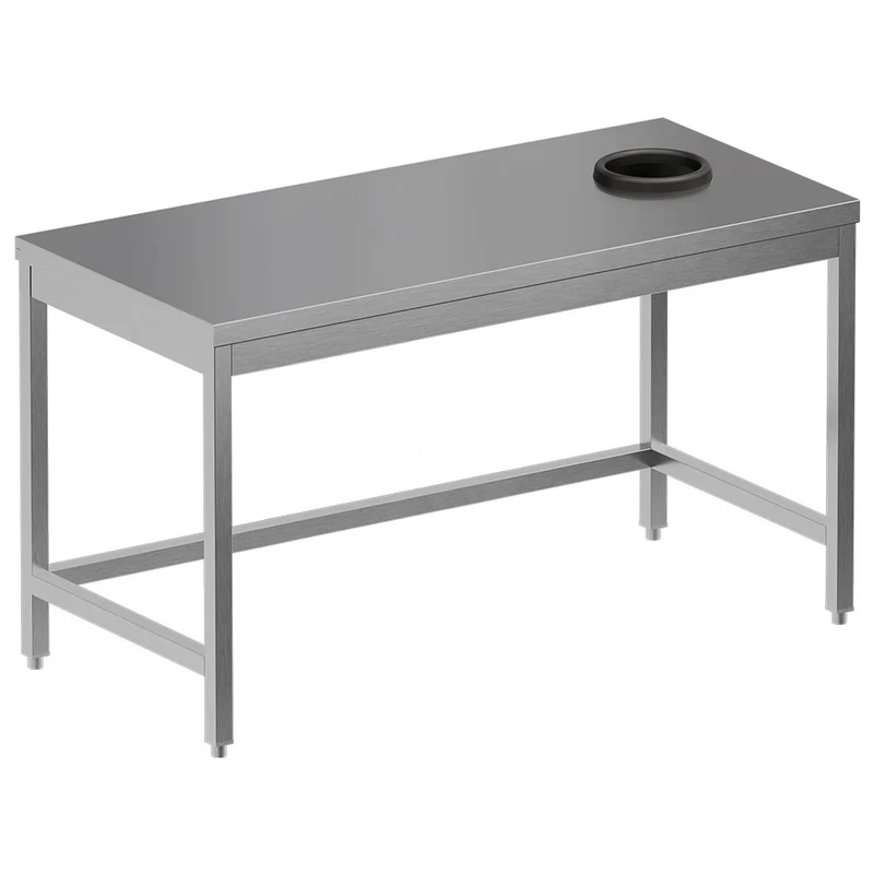 Abräumtisch mit Abfallloch - TS1670-ST5