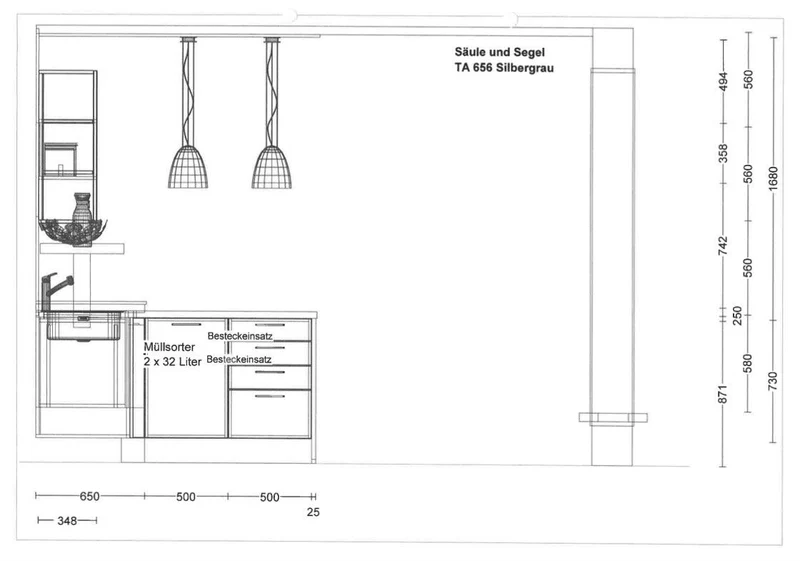 Einbauküche C257 Loft Softlack Weiß Und Seidengrau