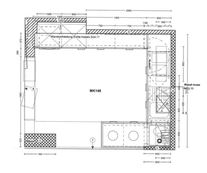 Einbauküche C257 Loft Softlack Weiß Und Seidengrau