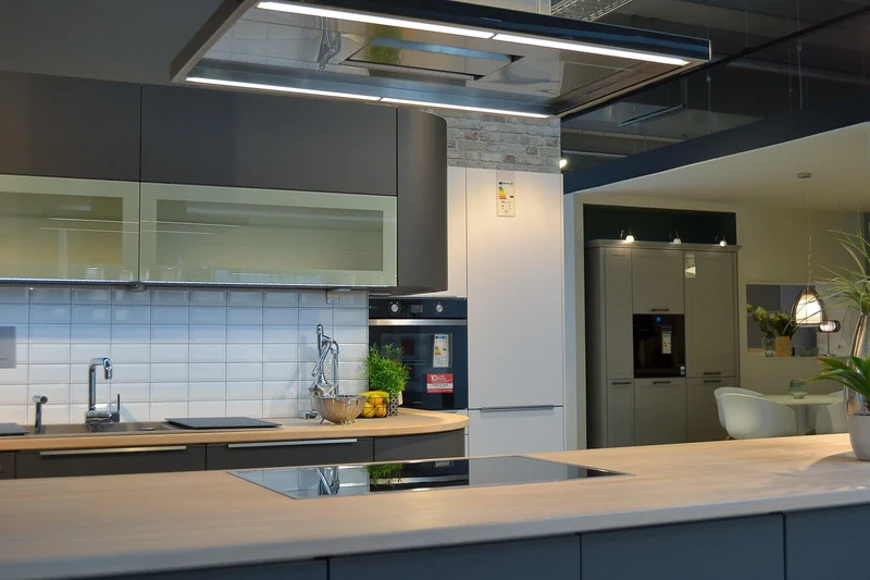 Einbauküche C218 Laser Soft Softlack Graphit