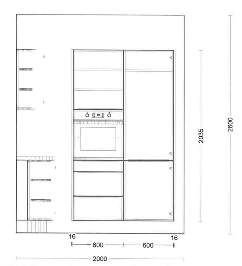Einbauküche C218 Laser Soft Softlack Graphit