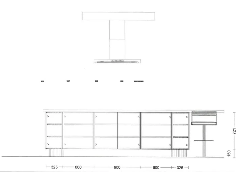 Einbauküche C218 Laser Soft Softlack Graphit