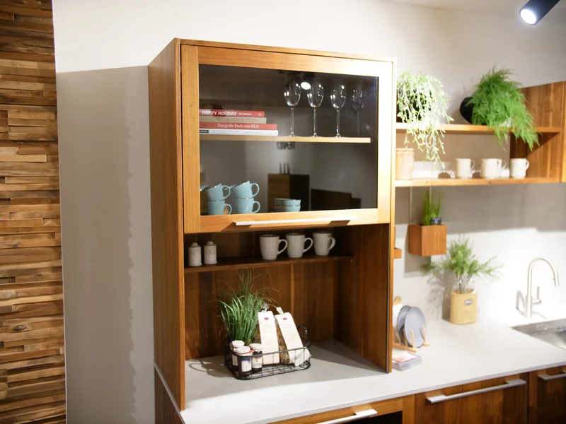 Küche Loft Nussbaum Wild Vollholz