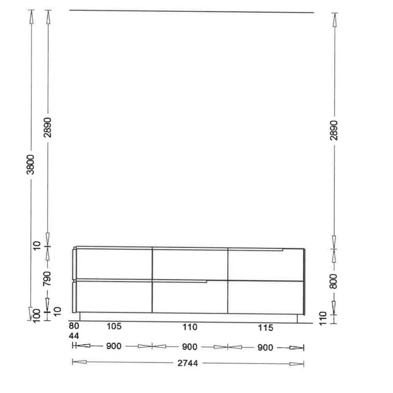 Einbauküche 006 Kunststoff Weiß