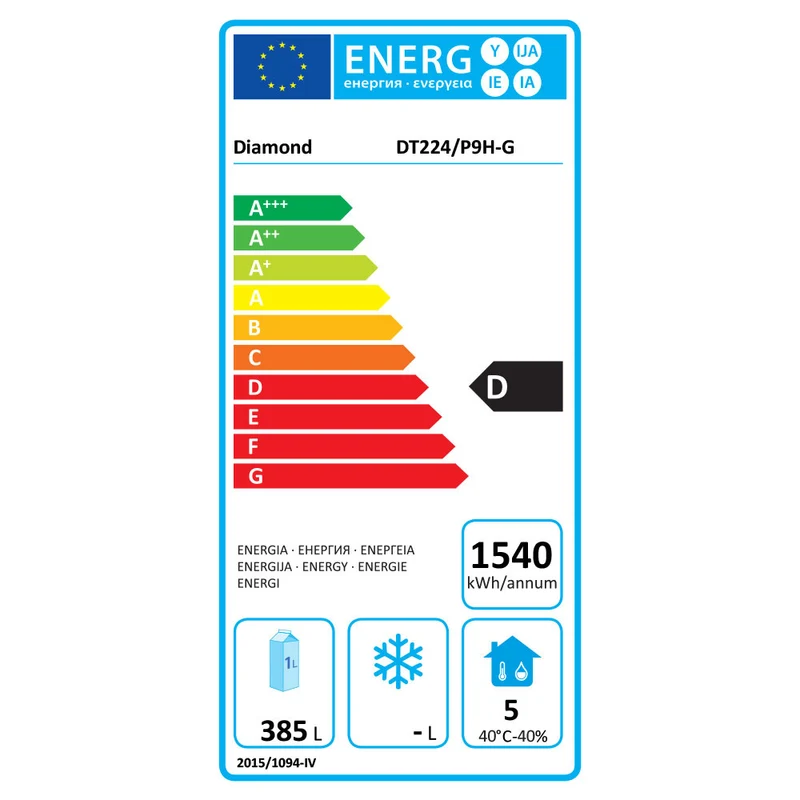 Umluft- Kühltisch, 4 Türen GN 1/1, 550 Lit. Gruppe links - DT224/P9H-G