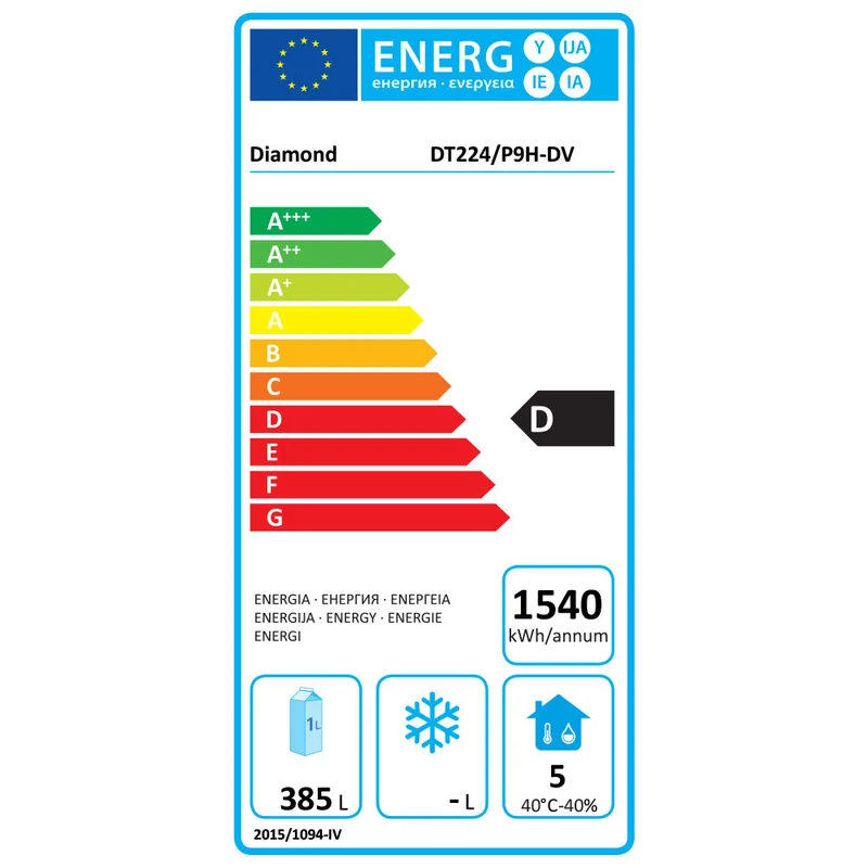 Umluft- Kühltisch "für die Wand", 4 Türen GN 1/1, 550 Lit. mit Spüle - DT224/P9H-DV