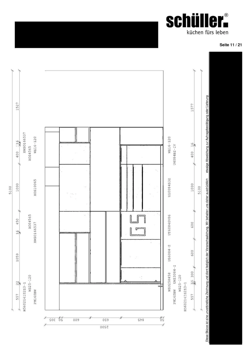 Küche MOE Modena K046 Esche Nordic Nachbildung