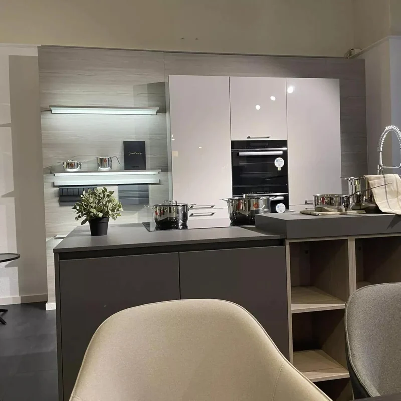 Küche Urban SC 45 Front SimiLaque Muskat Beige Grau