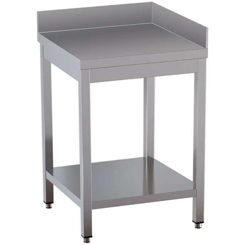 Arbeitstisch 90° mit Unterboden und 2 rückseitiger Aufkantung - TL771CD-ST9