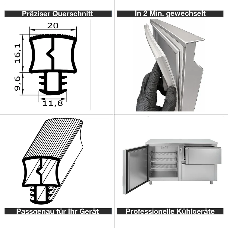 Profil ohne Magnet - Profil 300N - Länge: 2500mm