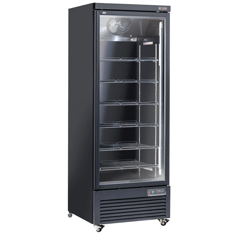 Gastro-Kühlschrank 615 Liter mit Glastür , Schwarz, WR-VP56-1B