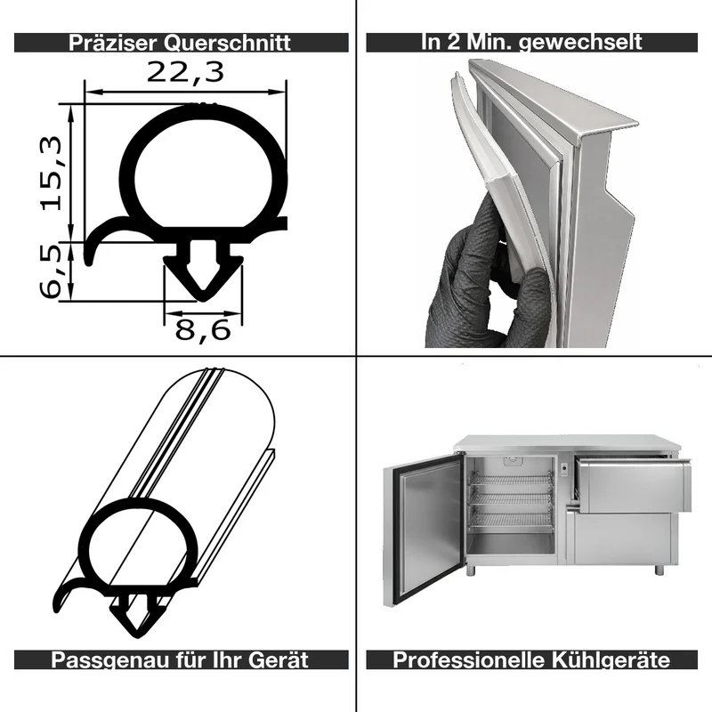 Profil ohne Magnet - Profil 192-1 - Länge: 2500mm