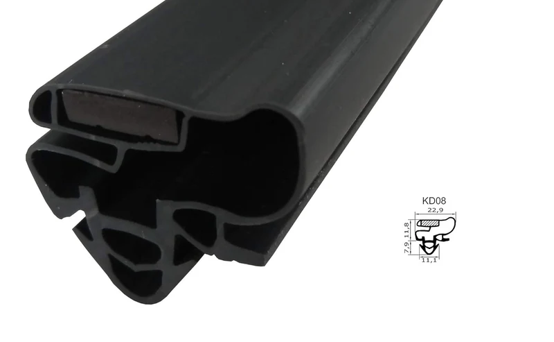 Magnetdichtung - Profil KD08 inkl. Magnetband - auf Maß