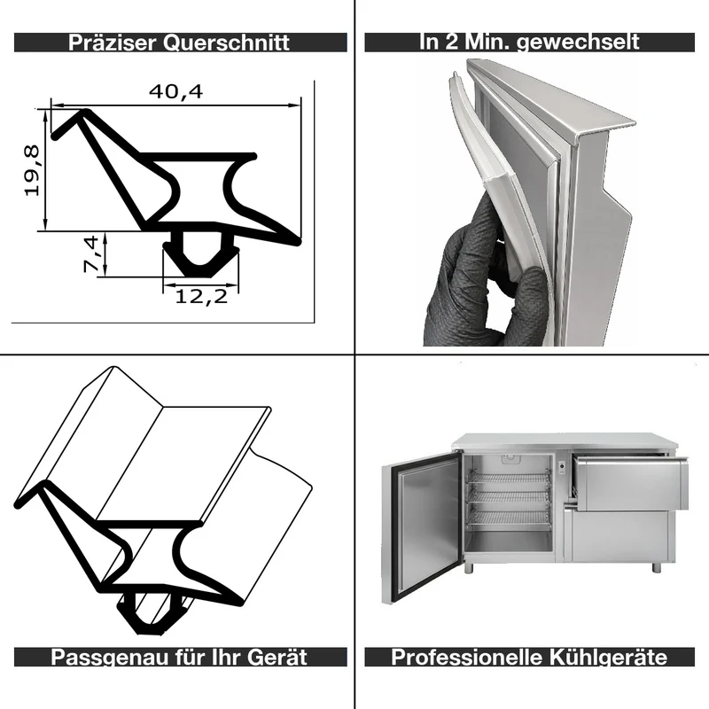 Profil ohne Magnet - Profil 2173 - auf Maß