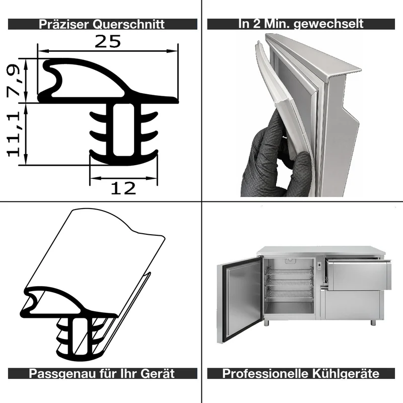 Profil ohne Magnet - Profil 301 - Länge:2500mm
