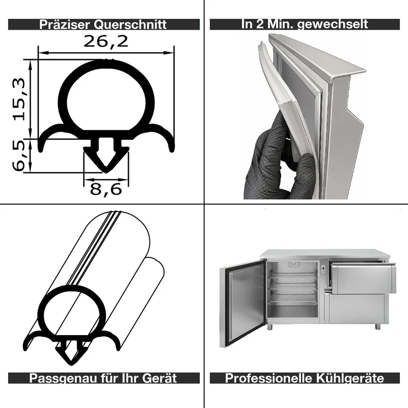 Profil ohne Magnet - Profil 192 - Länge: 2500mm