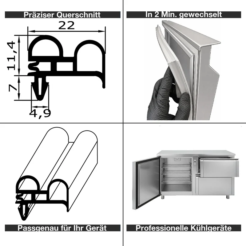 Profil ohne Magnet - Profil 303 - Länge: 2000mm
