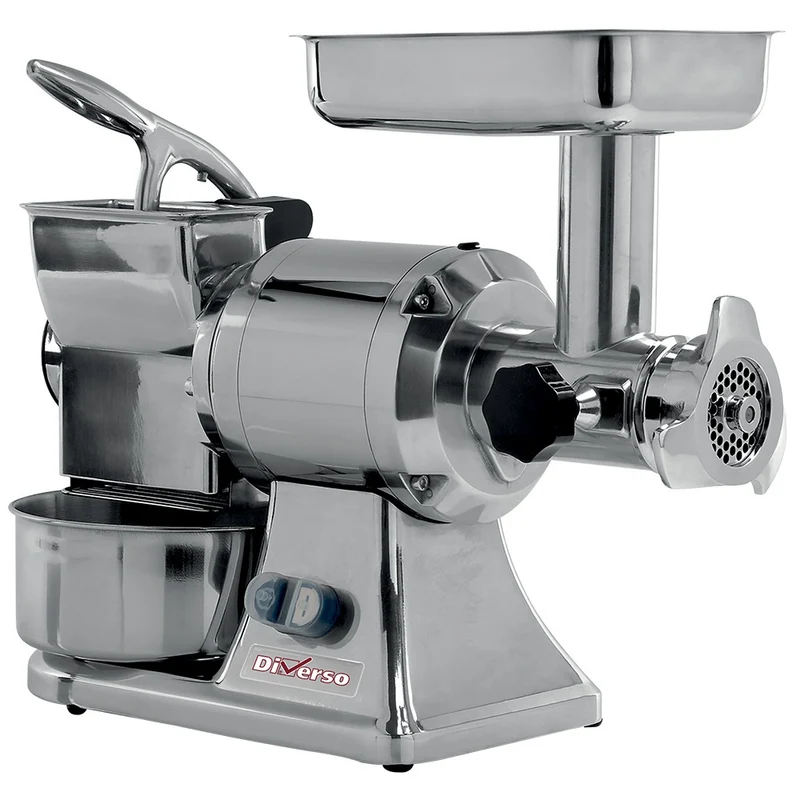 Profi Kombigerät: Fleischwolf Größe 12 & Hartkäsereibe, 0,8 kW, WR-TGRP-12