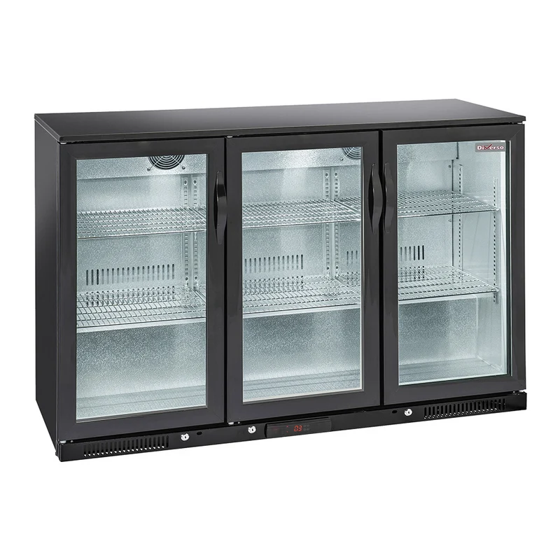 Barkühlschrank mit 3 Glastüren , 320 L , Umluftkühlung, WR-TAB3-B3