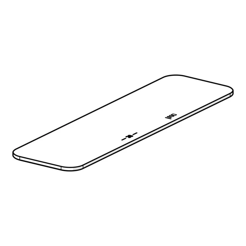 B-Ware HANSA Deckplatte Armaturen 59914598 für Wasserhahn weiß 1100x500mm Abdeckung