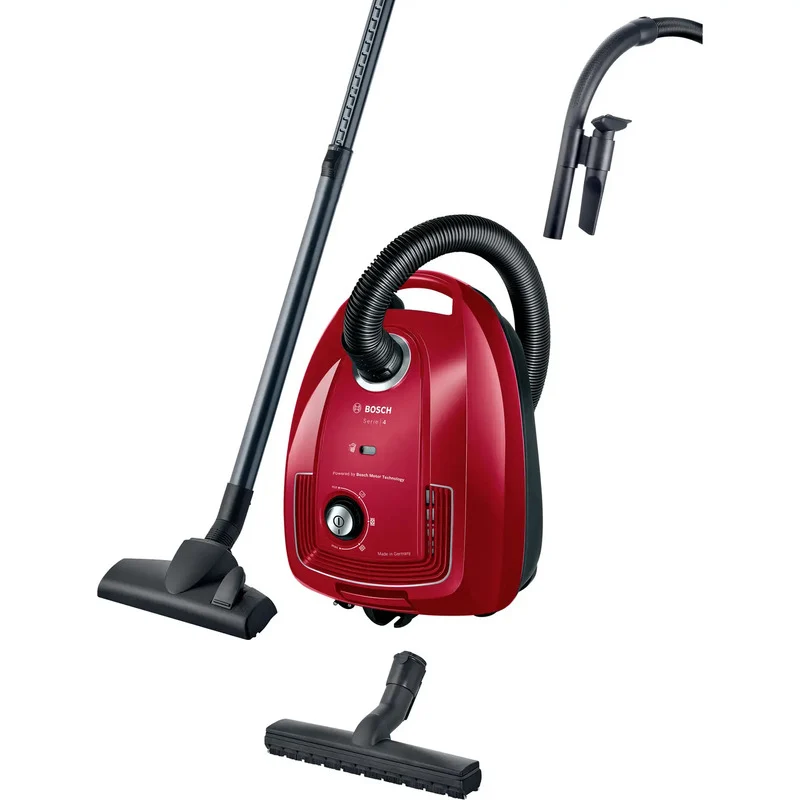 B-Ware Bosch Staubsauger mit Beutel Serie 4 rot 600 W 4 l Staubkapazität 10 m Radius