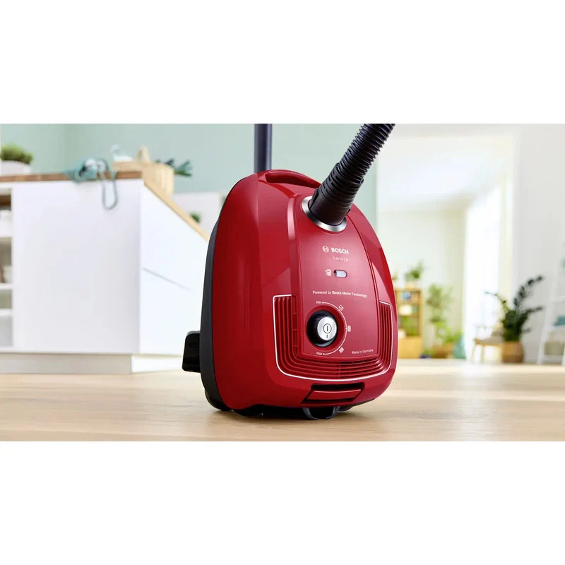 B-Ware Bosch Staubsauger mit Beutel Serie 4 rot 600 W 4 l Staubkapazität 10 m Radius