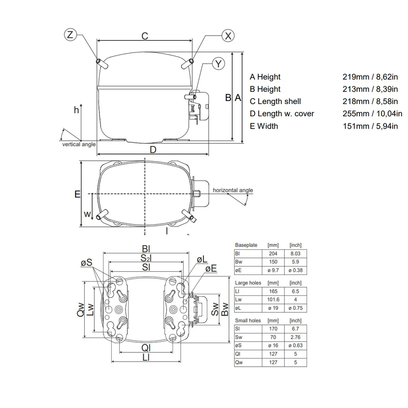 Kompressor SC15MLX Danfoss Secop