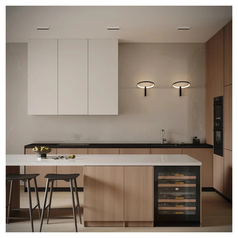 Weinkühlschrank 22 Flaschen mQuvée WineCave Exclusive 700 60D Slim FullGlass Black Push/Pull