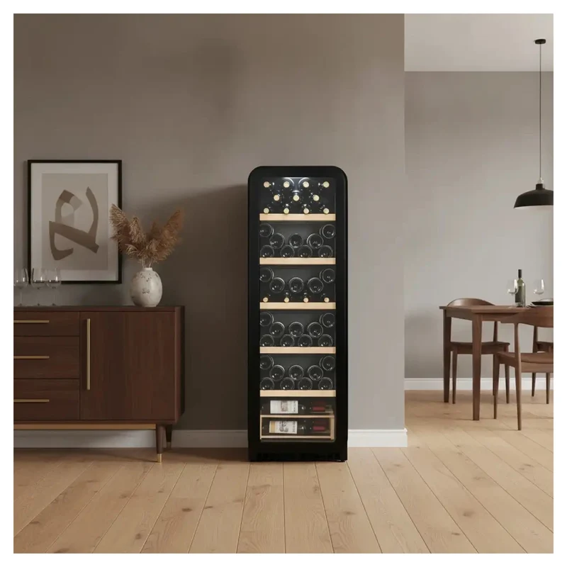 Weinkühlschrank 51 Flaschen Cavecool Retro Basalt CC156SB